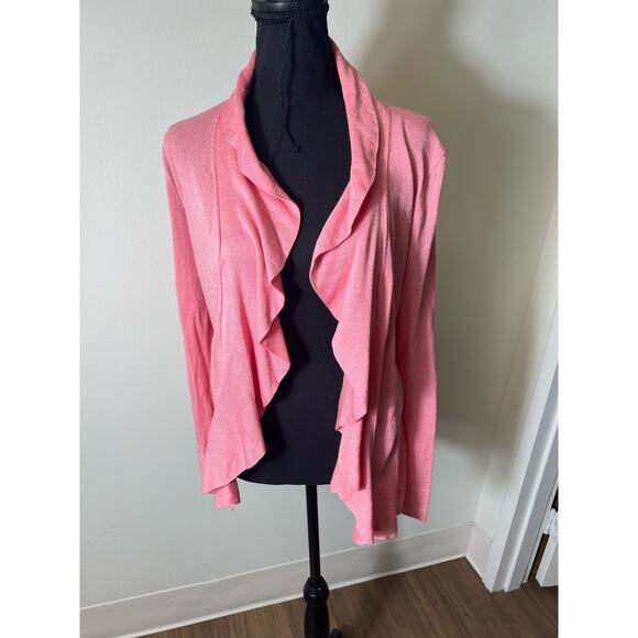 NWT Lafayette 148 Pink Sorbet Cardigan Sz S - Picture 1 of 6